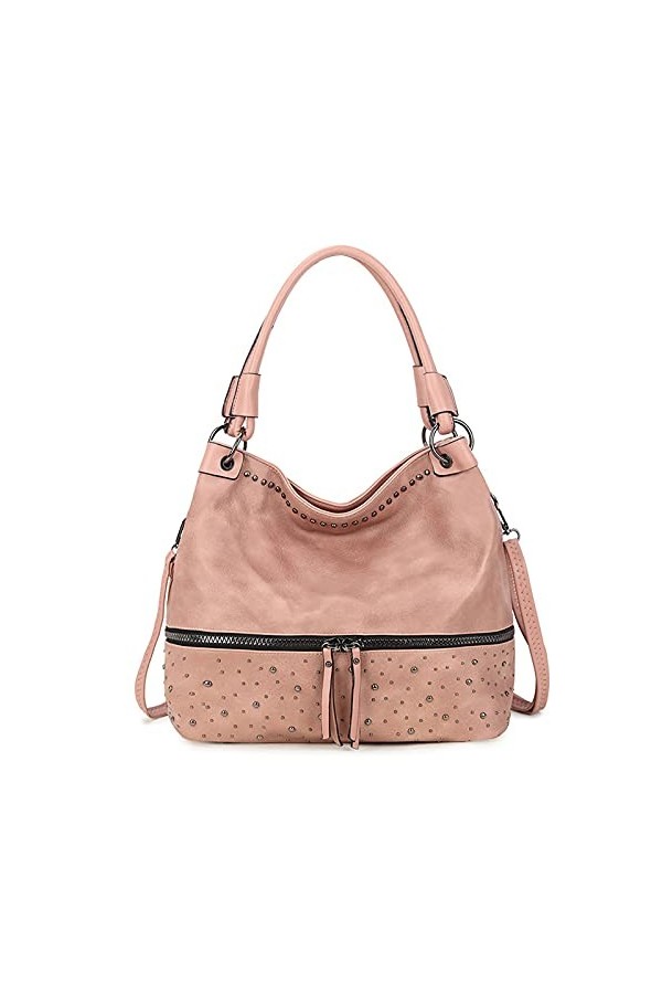FANDARE Rétro Sac a Main Sacs Cabas Femme Sacoche Bandoulieres Cuir PU Imperméable Portés Epaule Sac Ordinateur Portable 12.9