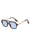 Rétro Double Ponts Femmes Lunettes De Soleil Mode Rose Dégradé Lunettes Tendance Creux Léopard Bleu Lunettes De Soleil Hommes