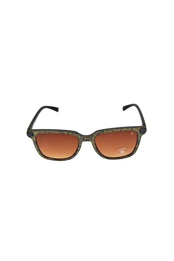 Gamswild WM7032 GAMSSTYLE Lunettes de soleil Mode Lunettes Femme Homme Aspect Bois Verre Dégradé Unisexe | Marron | Gris, mar