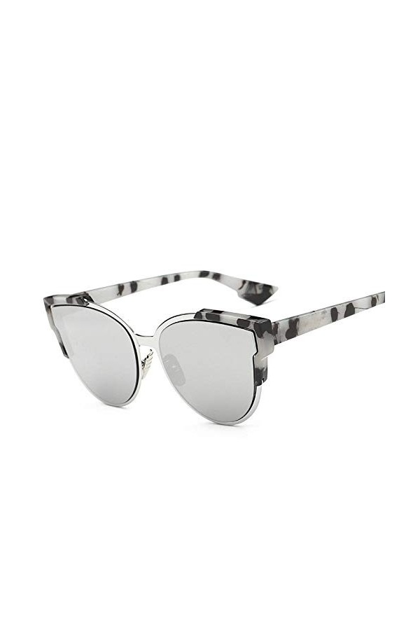 NIUASH Lunettes de Soleil polarisées Lunettes de Soleil Miroir Lunettes de Soleil Lunettes de Soleil Femmes Vintage Cadre Flo