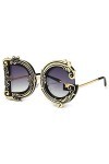 XINGYU Lettre de Mode Lunettes de Soleil Femmes Vintage Nuances de Fleurs Dames Lunettes de Soleil Uv400 pour la Conduite de 