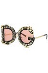 XINGYU Lettre de Mode Lunettes de Soleil Femmes Vintage Nuances de Fleurs Dames Lunettes de Soleil Uv400 pour la Conduite de 