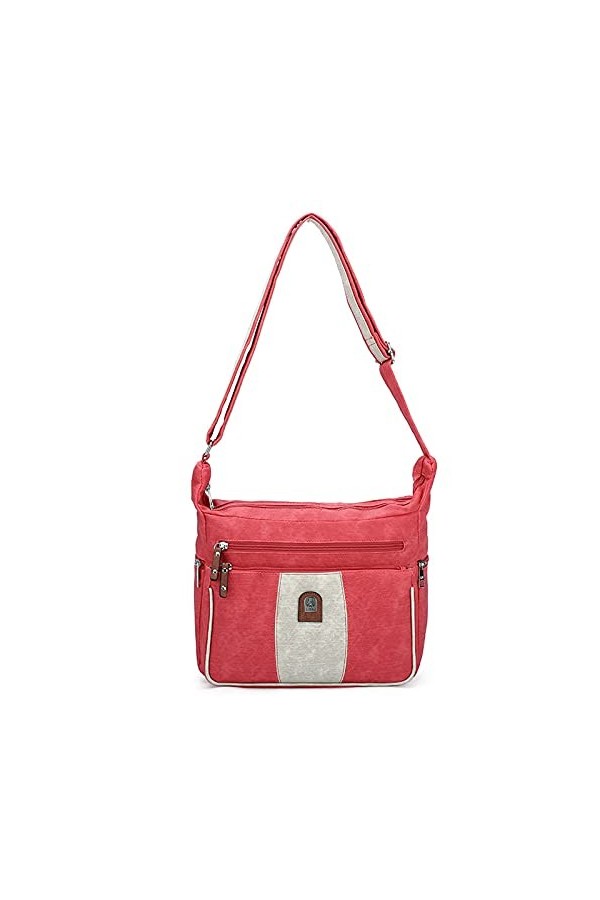 FANDARE Léger Sac A Main Sacs Cabas Femme Sacoche Bandoulieres Cuir PU Étanche Adolescence Crossbody Bag Téléphone Sac Dépau