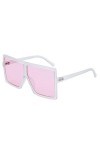 XINGYU Lunettes de Soleil Montantes Femmes Dames Nuances Carré Lunettes de Soleil surdimensionnées Femme Uv400 Protection Cou