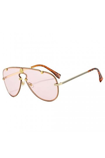 Lunettes de soleil Vintage One Piece en alliage pour femmes Lunettes de soleil dégradées Hommes Conduite Lunettes Lady Shades