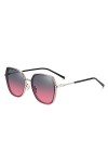 HAOMAO Anti-Reflective Big Alloy Frame Square Uv400 Gradient Polarized Lunettes De Soleil Pour Femmes Rouge