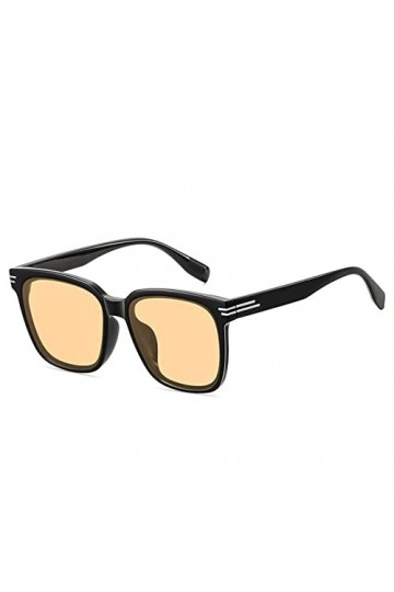 NEWCES Hommes et Femmes Lunettes de Soleil de Mode de Plage de Vacances en Plein air à Grand Cadre Color : B 