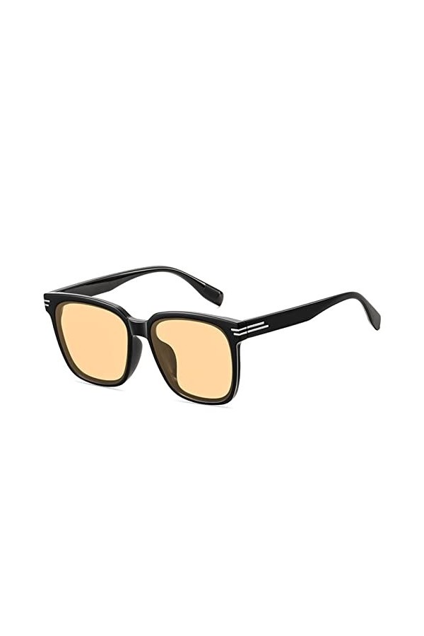 NEWCES Hommes et Femmes Lunettes de Soleil de Mode de Plage de Vacances en Plein air à Grand Cadre Color : B