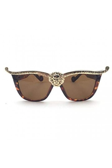 AUSUB Lunettes de Soleil Femme Surdimensionné Lion Head Shades Lunettes de Soleil Femmes Luxe Lunettes de Soleil for Les Femm
