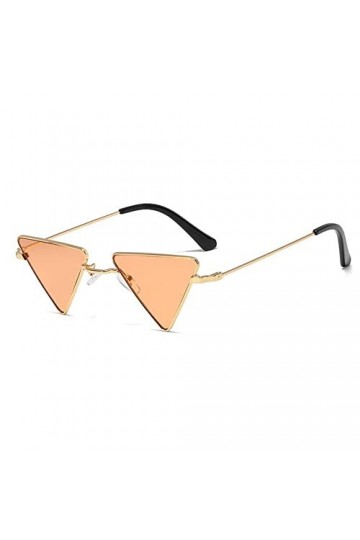 Métal Cat Eye Frame Noir Triangle Lunettes de Soleil Femmes Hommes Lunettes de Soleil Steampunk Lunettes, 2, Taille Unique