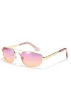 Vintage Beam petites lunettes de soleil ovales pour femmes Vintage lunettes de soleil hommes rétro Hip Hop conduite lunettes 