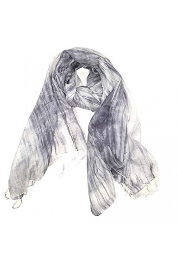 Écharpe 100 % pure soie pour femme - Écharpe en soie multicolore peinte à la main, Multicolore, taille unique