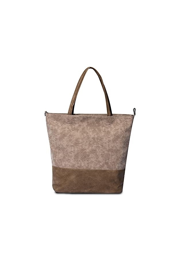 FANDARE Sacs à Main Portés Femme Cabas Sacs bandoulière Grand Capacité Sac Ordinateur Portable 12.9 Pouces Sac de Cours Sac D