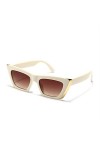 HCHES Lunettes de soleil de luxe en métal doré avec monture en œil de chat Femmes Trendy Black Shades Street Eyewear Big Fram
