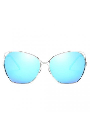 Raxinbang Lunettes de Soleil Nouveau Classique De La Mode en Métal Matériau UV400 Coloré Lunettes De Soleil Bleu/Gris/Argent 