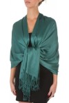 Sakkas 78" X 28 "rayonne de bambou doux solide Pashmina Feel Châle/Wrap/Stole - foncé