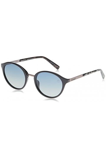 Timberland TB9157 Montures de Lunettes, Noir Shiny Black/Smoke Polarized , 52 Mixte Adulte