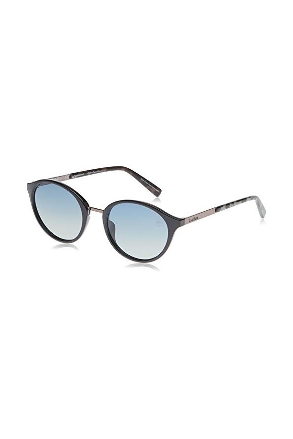Timberland TB9157 Montures de Lunettes, Noir Shiny Black/Smoke Polarized , 52 Mixte Adulte