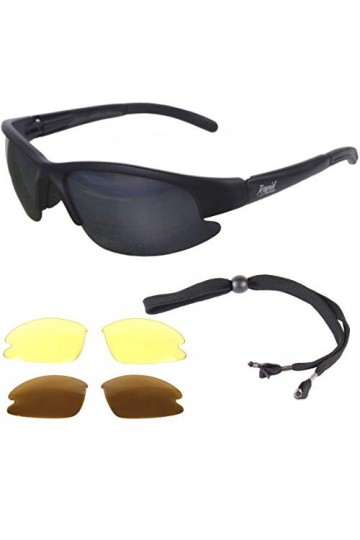 Rapid Eyewear lunettes de soleil polarisées pour conduite et moto ‘Drive’: Verres interchangeables x3 Parfaites pour condui