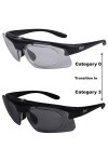 Rapid Eyewear monture de lunettes de soleil de sport photochromiques pour verres correcteurs. Passer de clair à catégorie 3. 