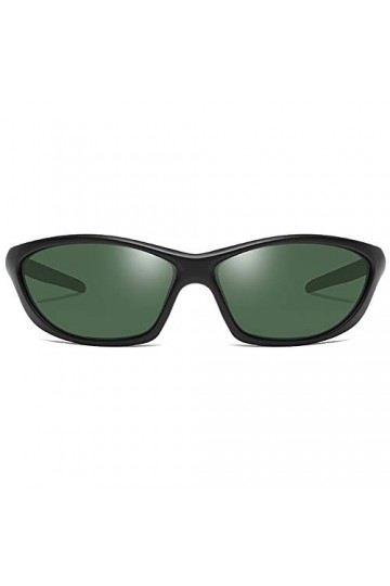 TYXL Sports Coupe-Vent Equitation Matériau PC Lunettes De Soleil Polarisées Sauvage Mode Noir/Vert/Bleu Lentille Noire Cadre 