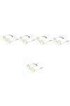 TENDYCOCO 5 Paires Des Lunettes De Soleil Lunettes Sans Monture Verres à Flamme Lunettes De Soleil Rave Boucles Doreilles Ra