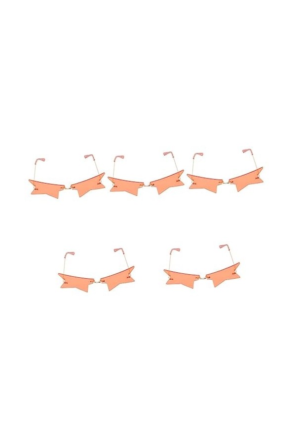 Adorainbow 5 Pièces Lunettes De Soleil Cosplay Lunettes Étoiles Lunettes Lunettes De Soleil En Forme De Coeur Femmes Lunettes