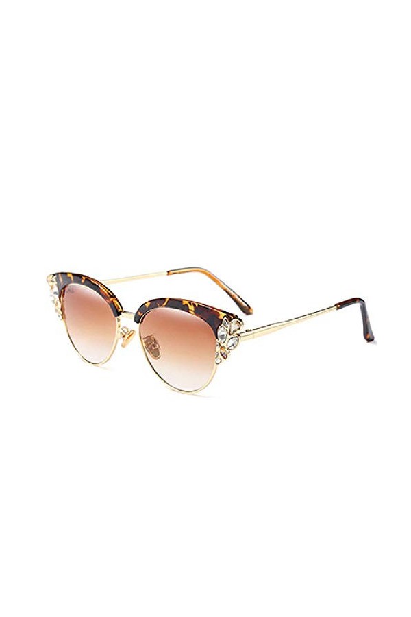 ZYIZEE Lunettes de Soleil Femmes Lunettes De Soleil Oeil De Chat Hommes Vintage Diamant Lunettes De Soleil UV400 Lunettes Ocu
