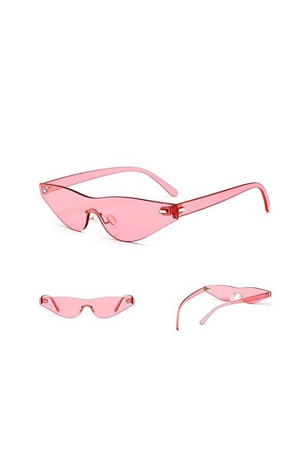 NIUASH Lunettes de Soleil polarisées Petites Lunettes de Soleil œil de Chat Femmes rétro Lunettes de Soleil Cateye coloré Ocu