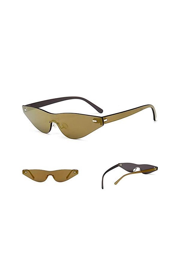 NIUASH Lunettes de Soleil polarisées Petites Lunettes de Soleil œil de Chat Femmes rétro Lunettes de Soleil Cateye coloré Ocu