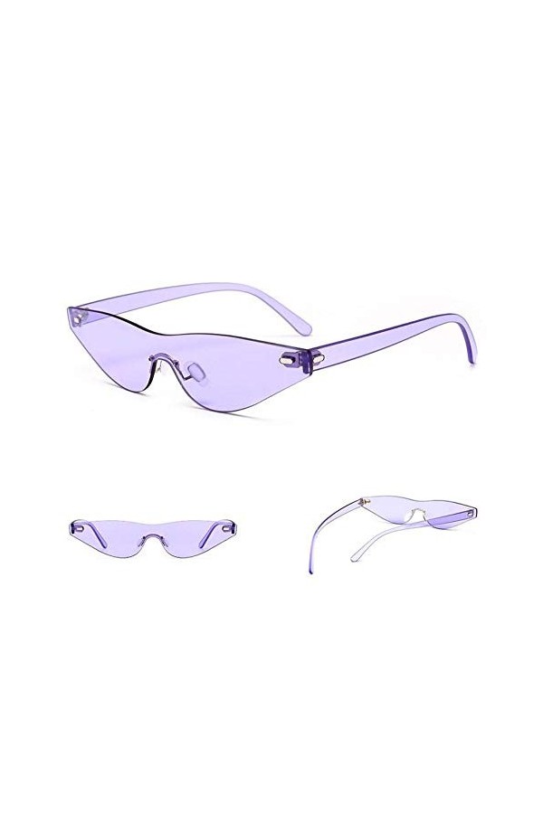 NIUASH Lunettes de Soleil polarisées Petites Lunettes de Soleil œil de Chat Femmes rétro Lunettes de Soleil Cateye coloré Ocu