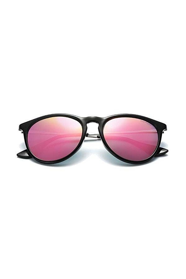 TYXL Tendance Coloré Coloré Nouveaux Lunettes De Soleil Polarisées Métalliques Bleu/Rose/Argent Hommes Et Femmes avec des Lun