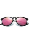 TYXL Tendance Coloré Coloré Nouveaux Lunettes De Soleil Polarisées Métalliques Bleu/Rose/Argent Hommes Et Femmes avec des Lun