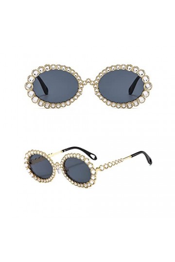 Lunettes Pour Femmes Lunettes De Soleil Strass Pour Femmes, Lunettes De Soleil Ovales Avec Diamants Brillants, Lunettes De So