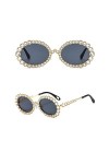 Lunettes Pour Femmes Lunettes De Soleil Strass Pour Femmes, Lunettes De Soleil Ovales Avec Diamants Brillants, Lunettes De So