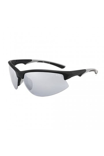 Lee Cooper Lunettes de soleil polarisées pour hommes Verres miroir Revo LC1009C01 , Monture - Noir/Gris | Lentille - Mirror 