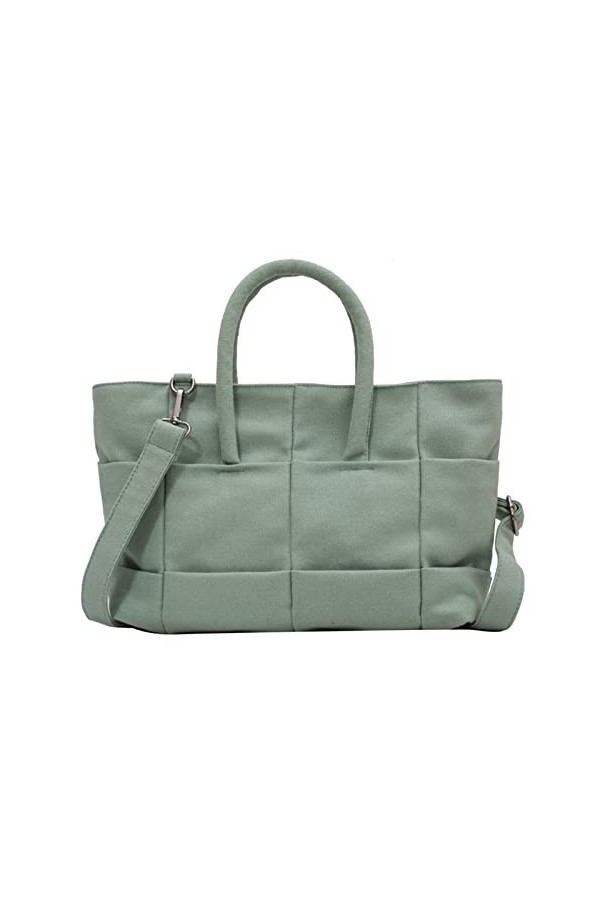 FANDARE Sac à Main Femme Sac à Bandoulière en Toile Sacs Portés Épaule Grande Capacité Sac Messager Sac Fourre pour Travail V