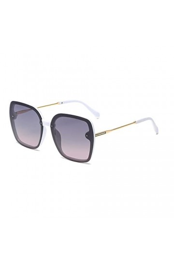 HPIRME Lunettes de soleil polarisées pour femmes lunettes de soleil carrées conduite dété pêche grande lunette noire UV400, 