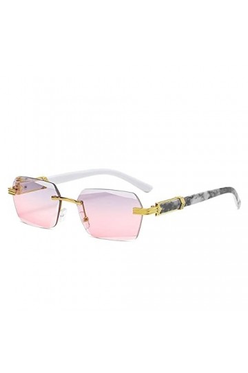 MUTYNE Vintage lunettes de soleil sans monture femmes mode lunettes de soleil hommes nuances dégradé carré lunettes mâle UV40
