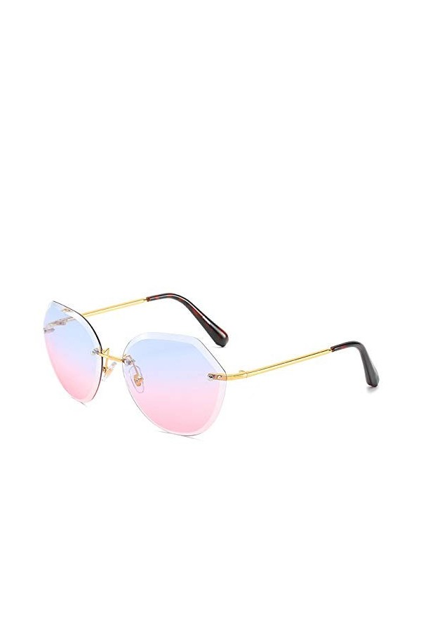 QINGZHOU Lunettes de Soleil,Lunettes de soleil mode pour hommes et femmes, lunettes à monture en métal, pare-soleil dextérie