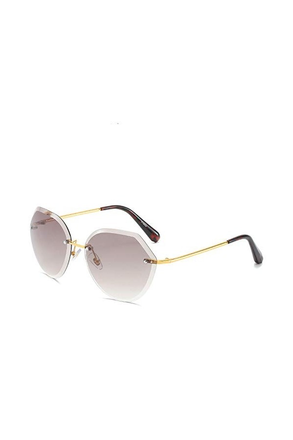 QINGZHOU Lunettes de Soleil,Lunettes de soleil mode pour hommes et femmes, lunettes à monture en métal, pare-soleil dextérie
