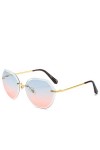 QINGZHOU Lunettes de Soleil,Lunettes de soleil mode pour hommes et femmes, lunettes à monture en métal, pare-soleil dextérie
