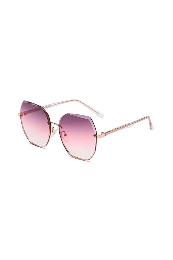 XINXIN Lunettes De Soleil Femme sans Chasse Vacances De Vacances en Plein Air Verres De Soleil Color : E, Size : M 