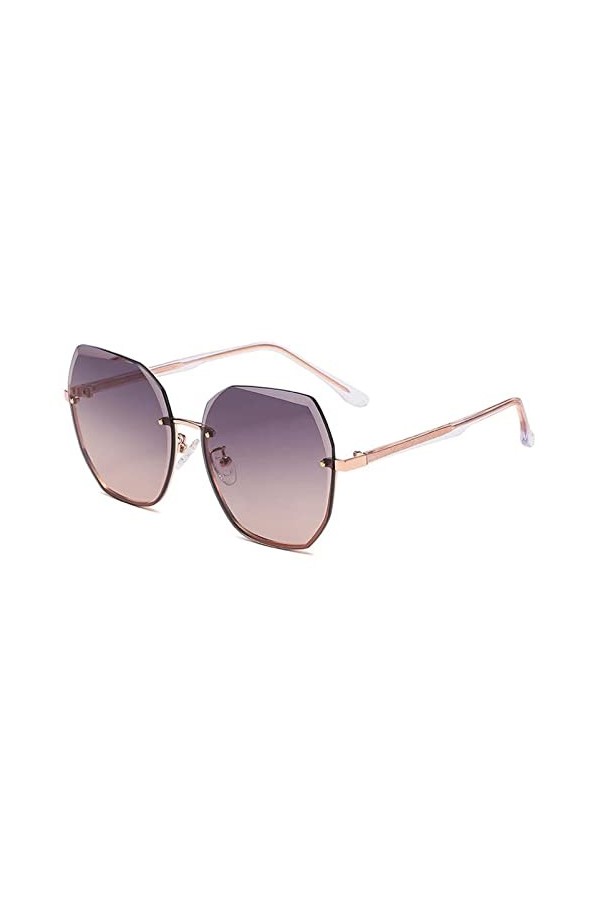 XINXIN Lunettes De Soleil Femme sans Chasse Vacances De Vacances en Plein Air Verres De Soleil Color : E, Size : M 
