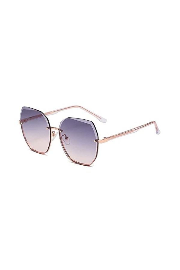 XINXIN Lunettes De Soleil Femme sans Chasse Vacances De Vacances en Plein Air Verres De Soleil Color : E, Size : M 