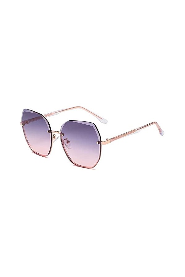 XINXIN Lunettes De Soleil Femme sans Chasse Vacances De Vacances en Plein Air Verres De Soleil Color : E, Size : M 