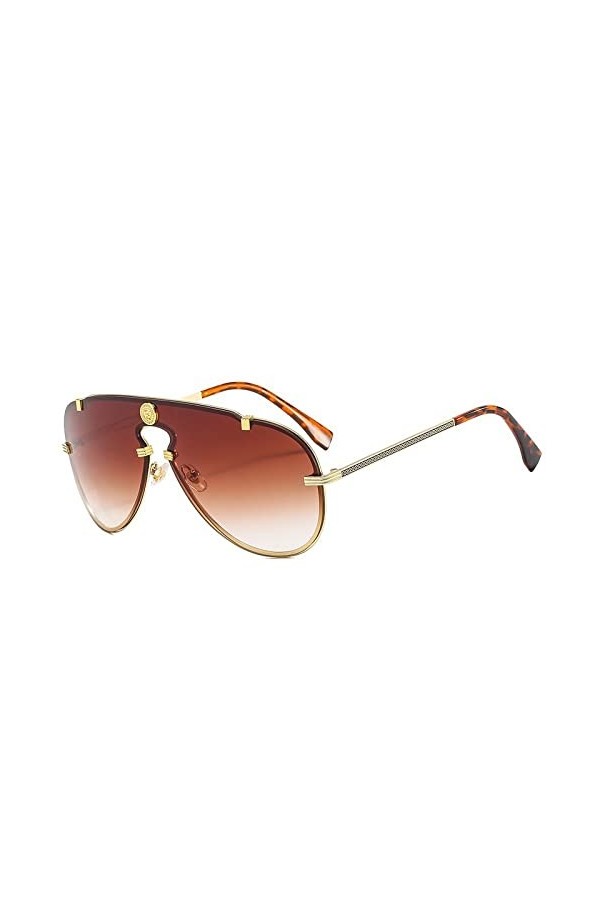 HPIRME Lunettes de soleil dégradées marron pour femmes, lunettes de conduite pour hommes, lunettes de soleil pour dames, lune
