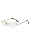 Lunettes de soleil ovales sans monture pour femmes alliage Hip Hop lunettes de soleil hommes Vintage lunettes argent miroir U