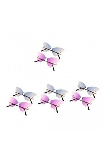 YARNOW 8 Pièces Des Lunettes De Soleil Lunettes De Fantaisie Tropicales Lunettes De Soleil Oeil De Chat Lunettes De Soleil De