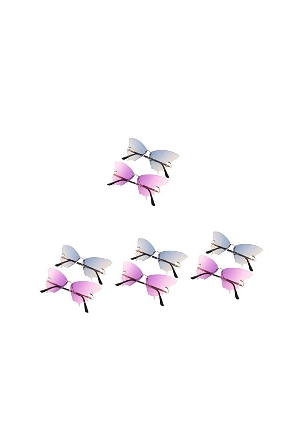 YARNOW 8 Pièces Des Lunettes De Soleil Lunettes De Fantaisie Tropicales Lunettes De Soleil Oeil De Chat Lunettes De Soleil De